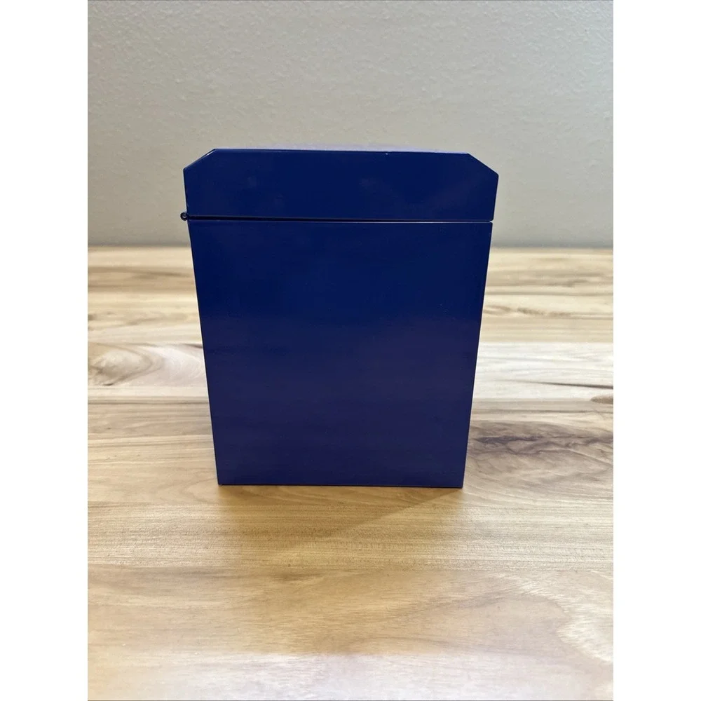 WORKPRO Blue Mini Tool Box 2-Drawer Steel Chest Makeup Jewelry Organizer